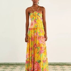 Farm Rio Macaw Bloom Dress